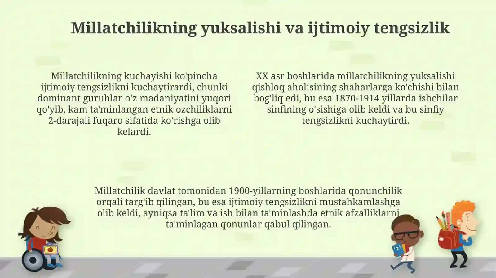XX asr boshlaridagi ijtimoiy - siyosiy vaziyatni koʻrsatish 4