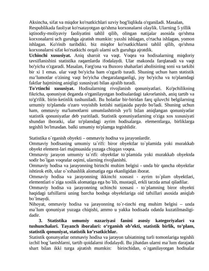 Statistika Fanidan Yakuniy Nazorat Variantlari 4