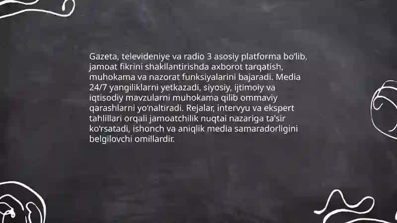 Ommaviy axborot vositalari 4