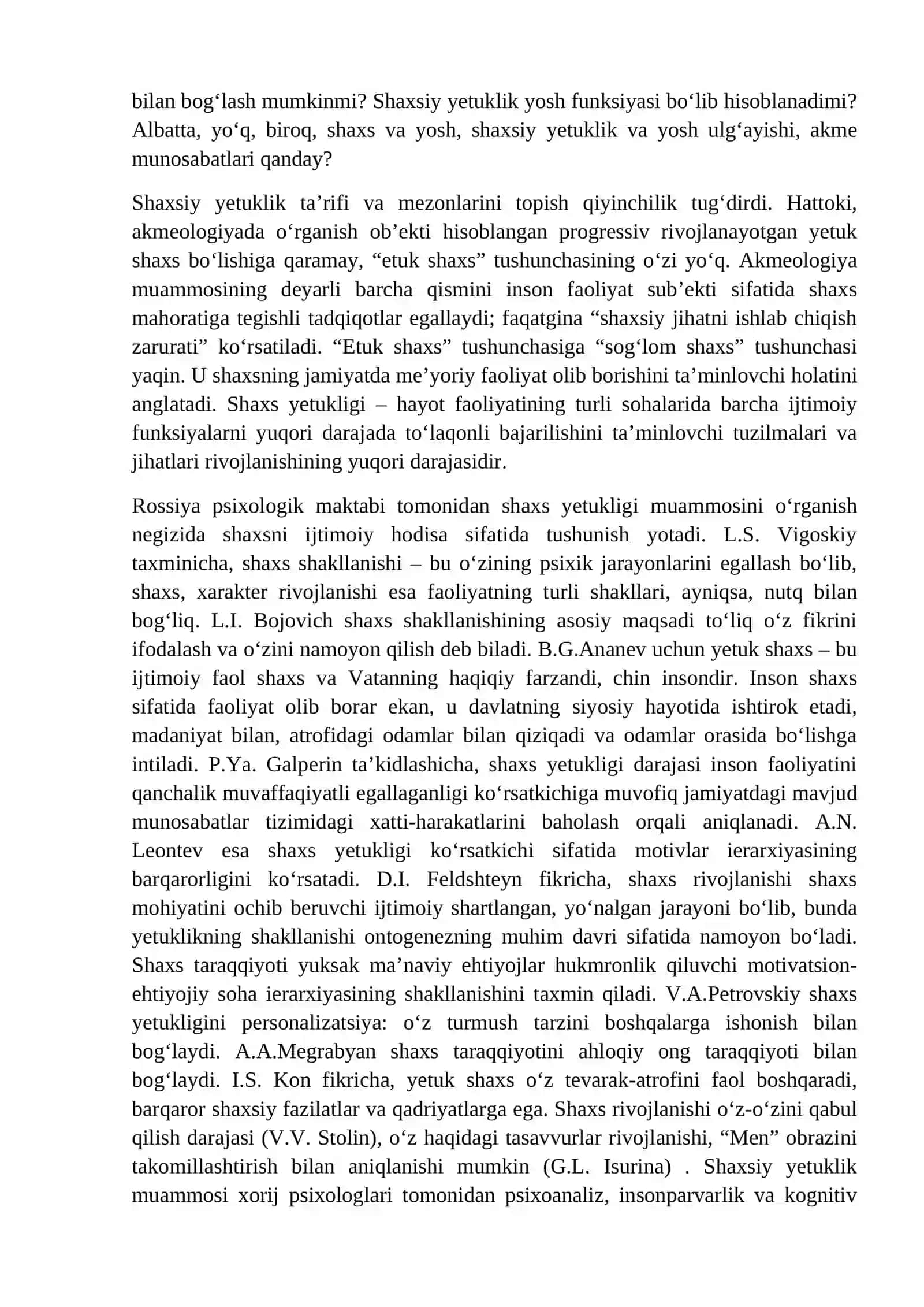 Yetuklik va keksalik davrining psixologik xususiyatlari 4