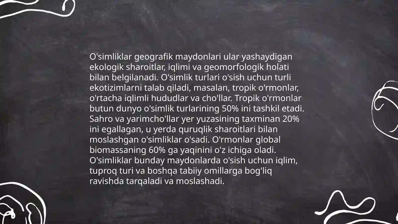O’zbekiston o’simliklarini geografik tarqalishini o‘rganish 4