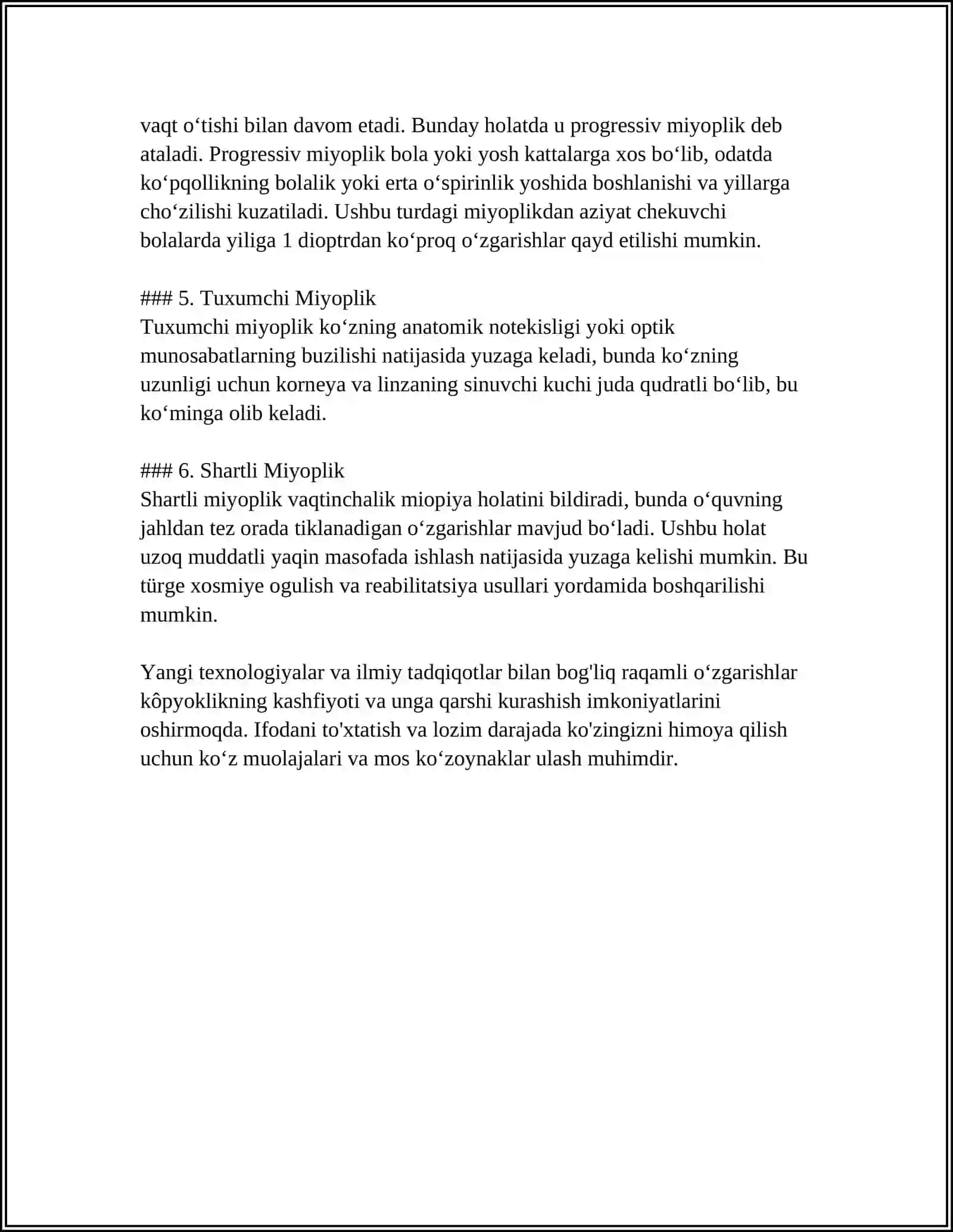 KÔPYOQLIK. MUNTAZAM KÔPYOQLAR 4