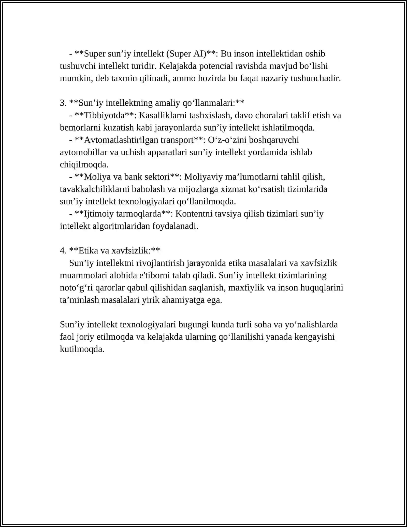 SUN’IY INTELLEKT 4