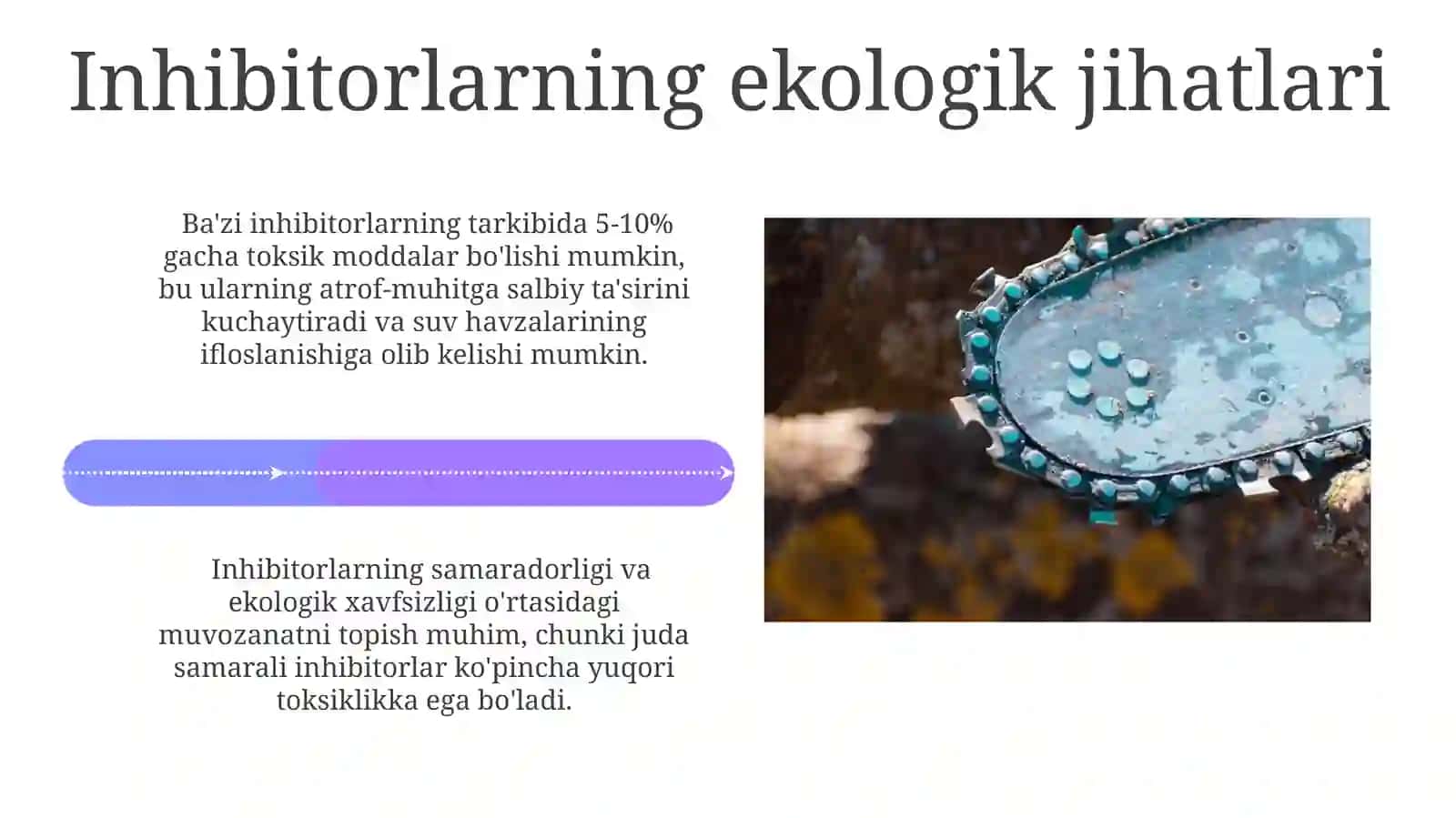 Metallarning korroziyadan himoya qilish usullari. Ingibitorlar 4