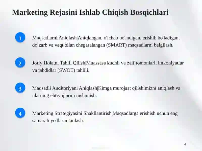 Tibbiy Muassasalar Marketingi: Reja va Kompleksni Ishlab Chiqish 4