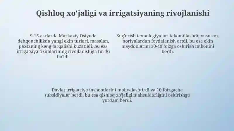 9-15 asrlarda o‘rta osiyoda iqtisodiy fikrlar 4