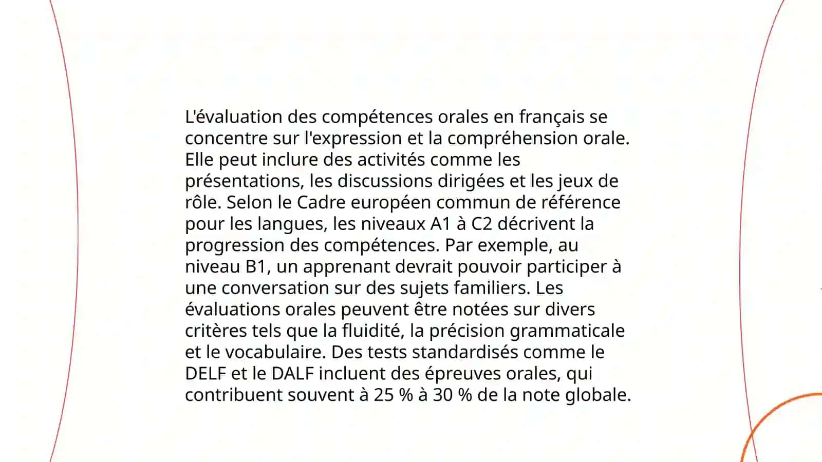 Evaluation d'apres les exigences du CECR 4