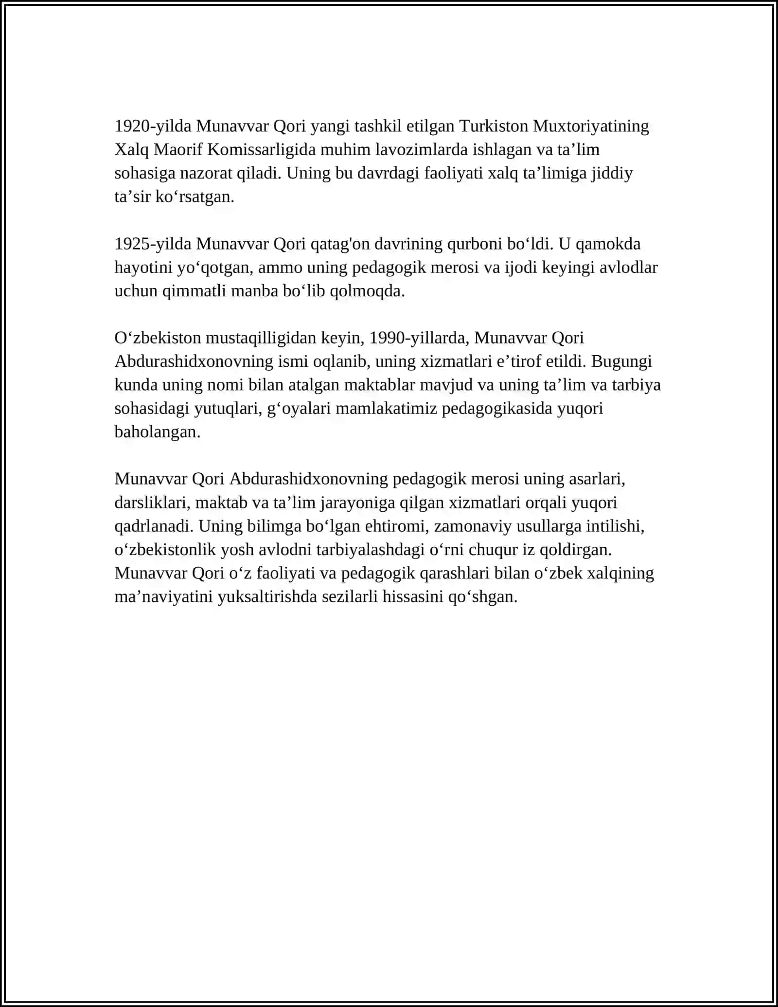 MUNAVVAR QORI ABDURASHIDXONOVNING PEDAGOGIK QARASHLARI 4