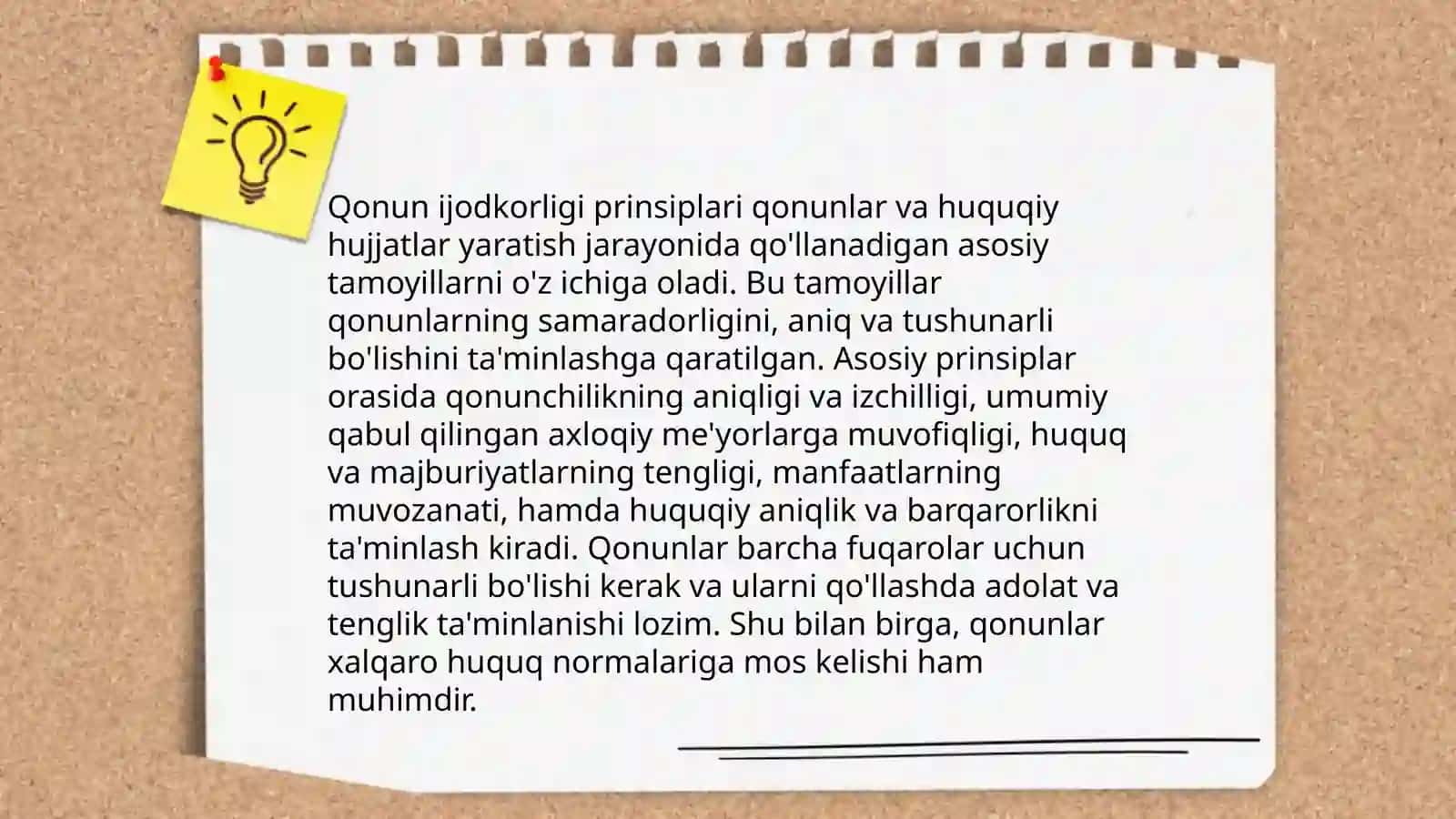 Qonun ijodkorligi jarayoni tushunchasi prinsiplari va bosqichlari 4