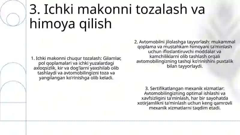 Sotish Uchun Avtomobillarni Tayyorlash Va Kafolatli Texnik Xizmat Ko'Rsatish 4