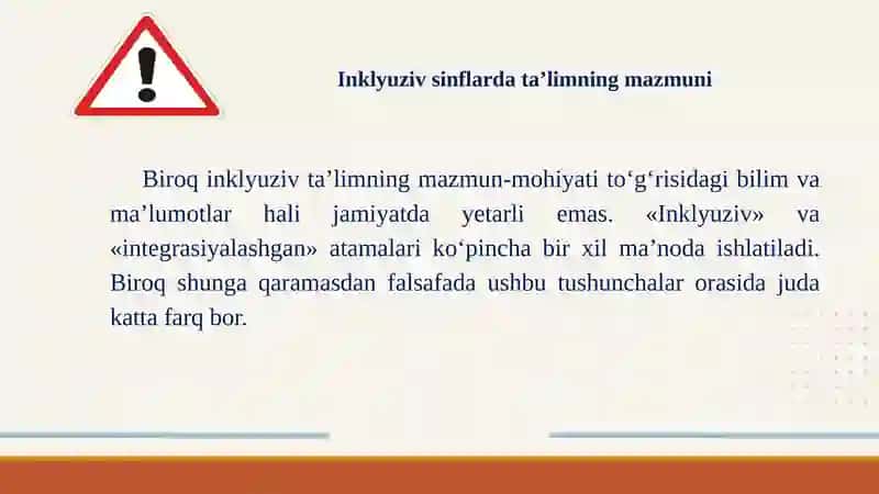 INKLYUZIV SINFLARDA TA’LIMNING MAZMUNI, FAOLIYAT OLIB BORUVCHI PEDAGOGLAR VAZIFALARI 4