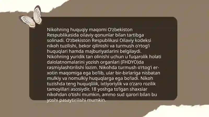 Nikoh va ajralish (nikohning bekor etilishi) 4