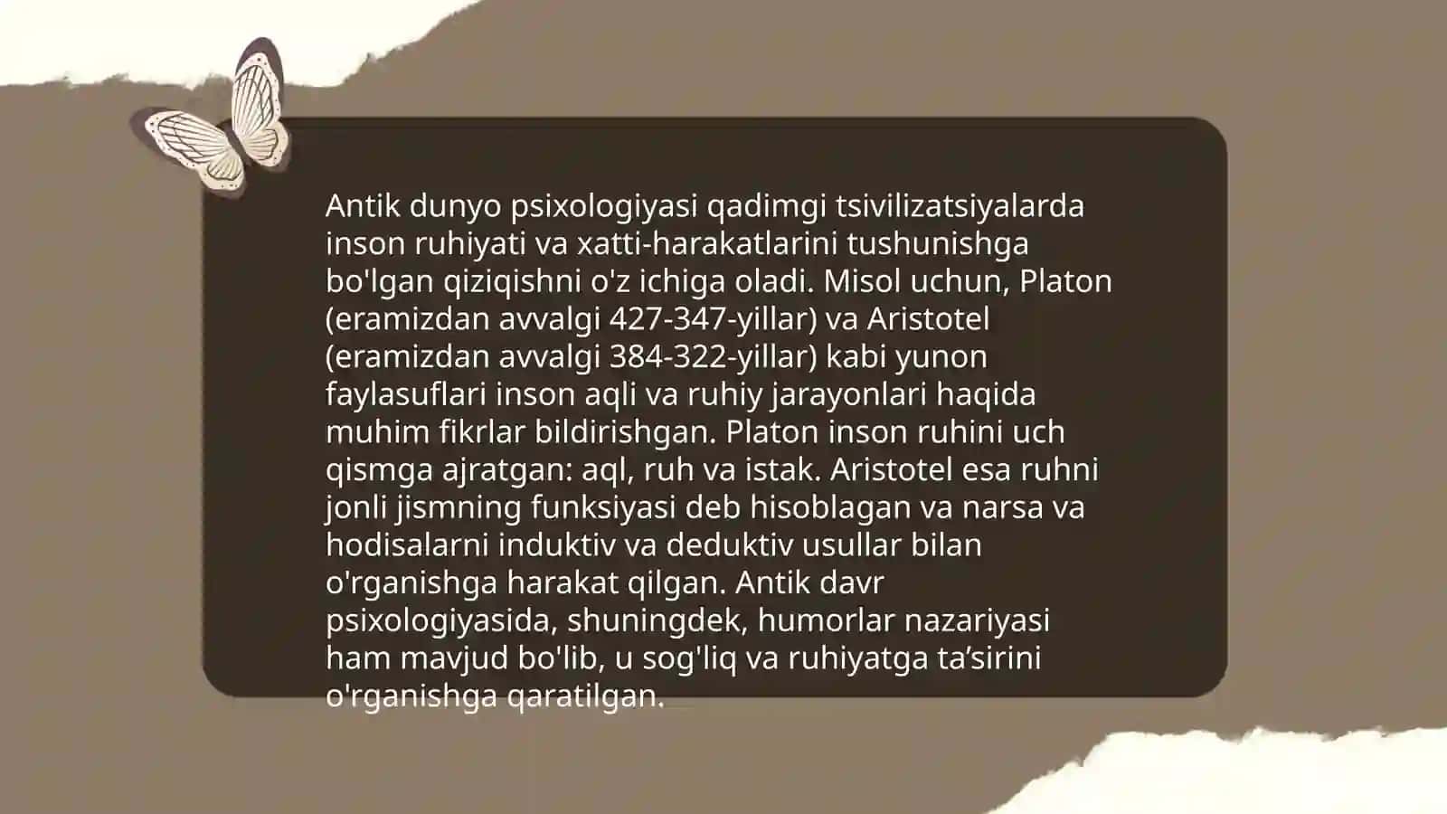Psixologiya fanining taraqqiyot bosqichlari 4