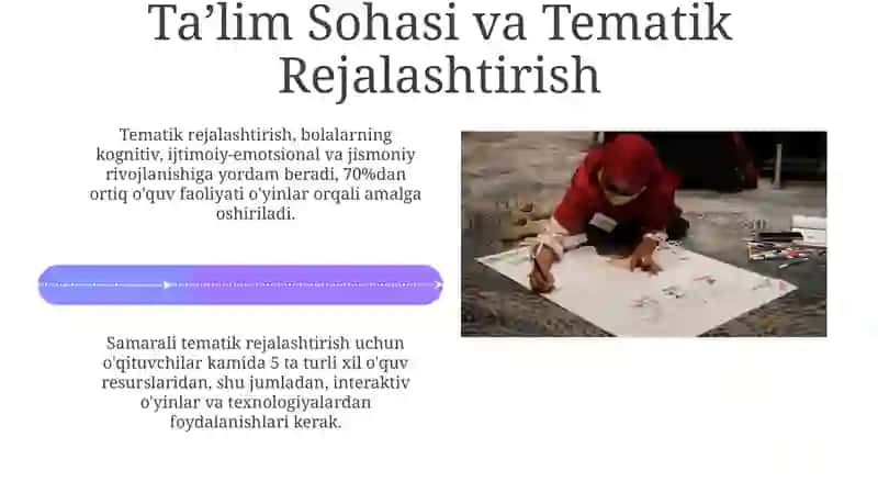 Maktabgacha taʼlim tashkilotlarida yillik mavzularini rejalashtirish 4