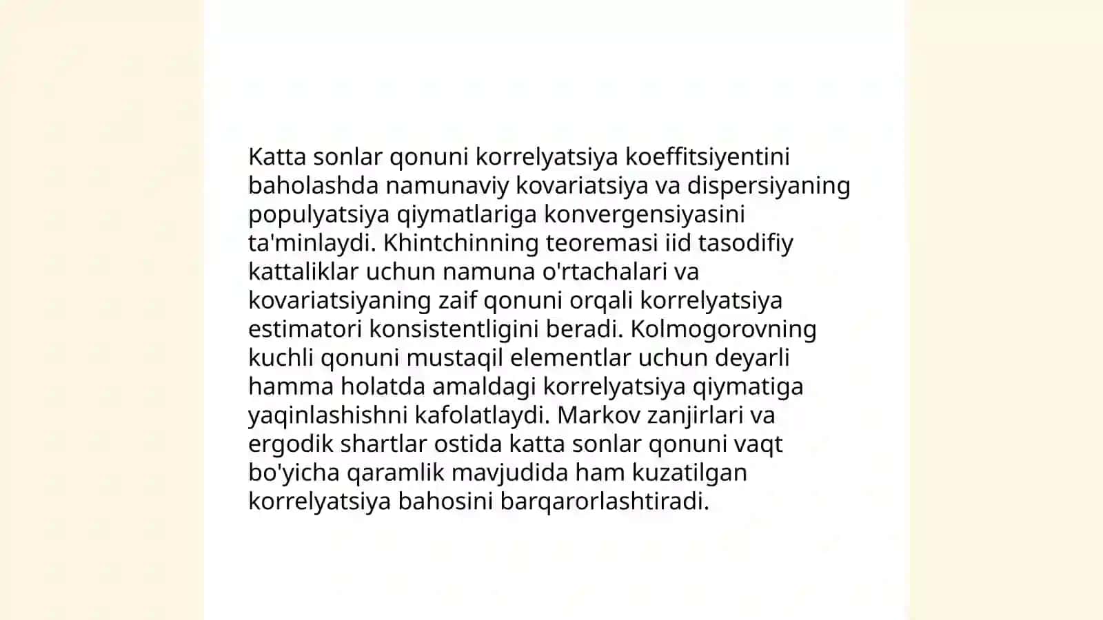 Korrelyatsiya koeffitsiyentini amalda qo'llanishi 4