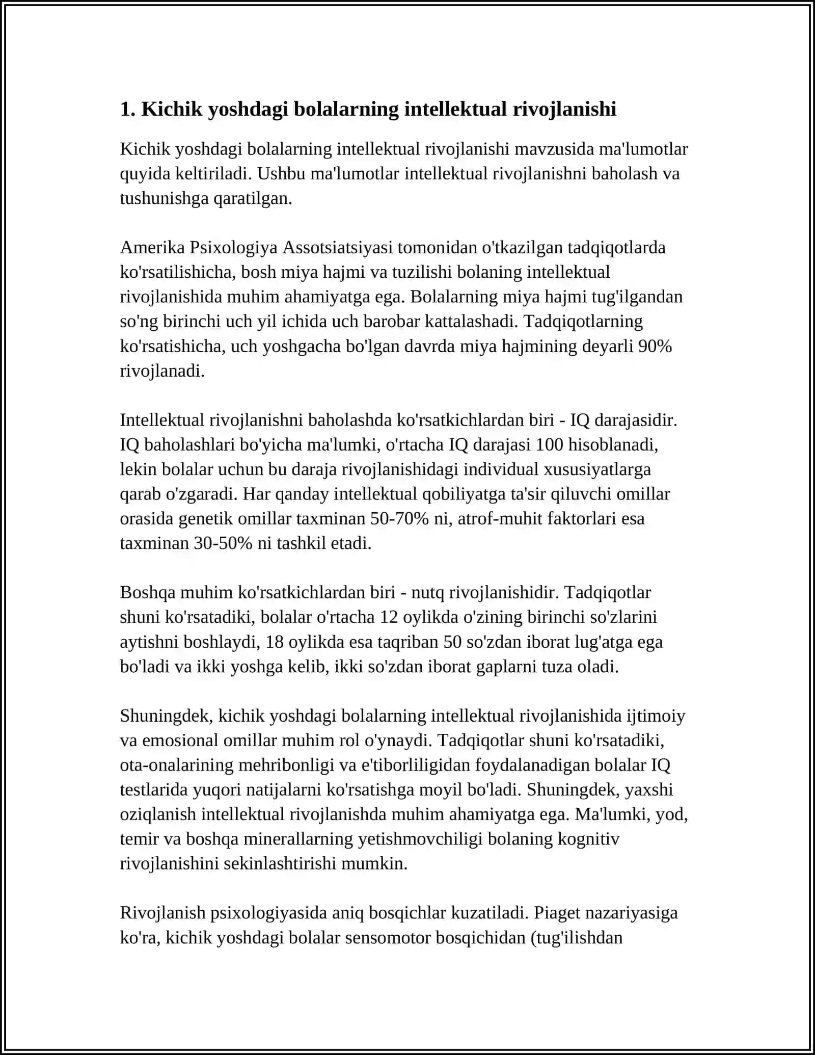 MAKTABGACHA YOSHDAGI BOLALARNING RIVOJLANISHI VA TA'LIM TARBIYASINING ÓZIGA XOSLIGI 4