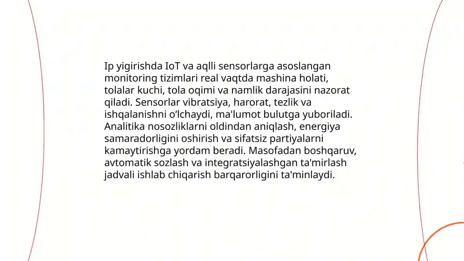 Avtomatlashtirilgan ip yigirish liniyalari va robotlashtirish 4