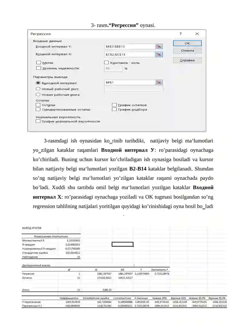 Giperbola juft regressiya tenglamasini parametrlarini hisoblang 4