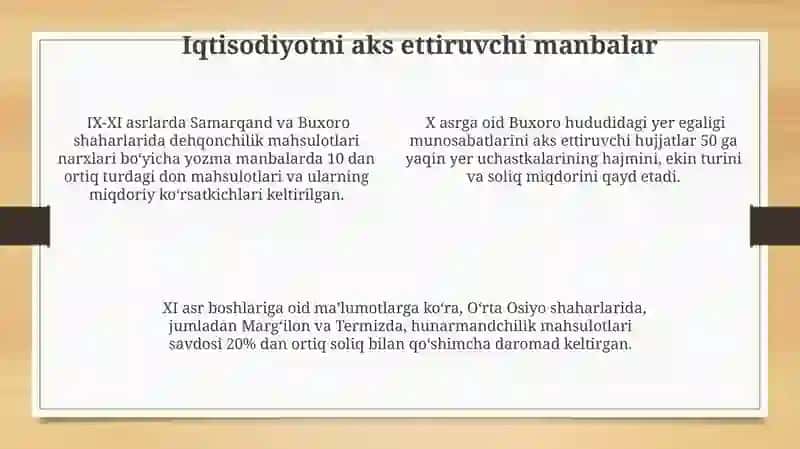 Oʼrta Osiyoning IX XI asrlar manbashunosligi 4