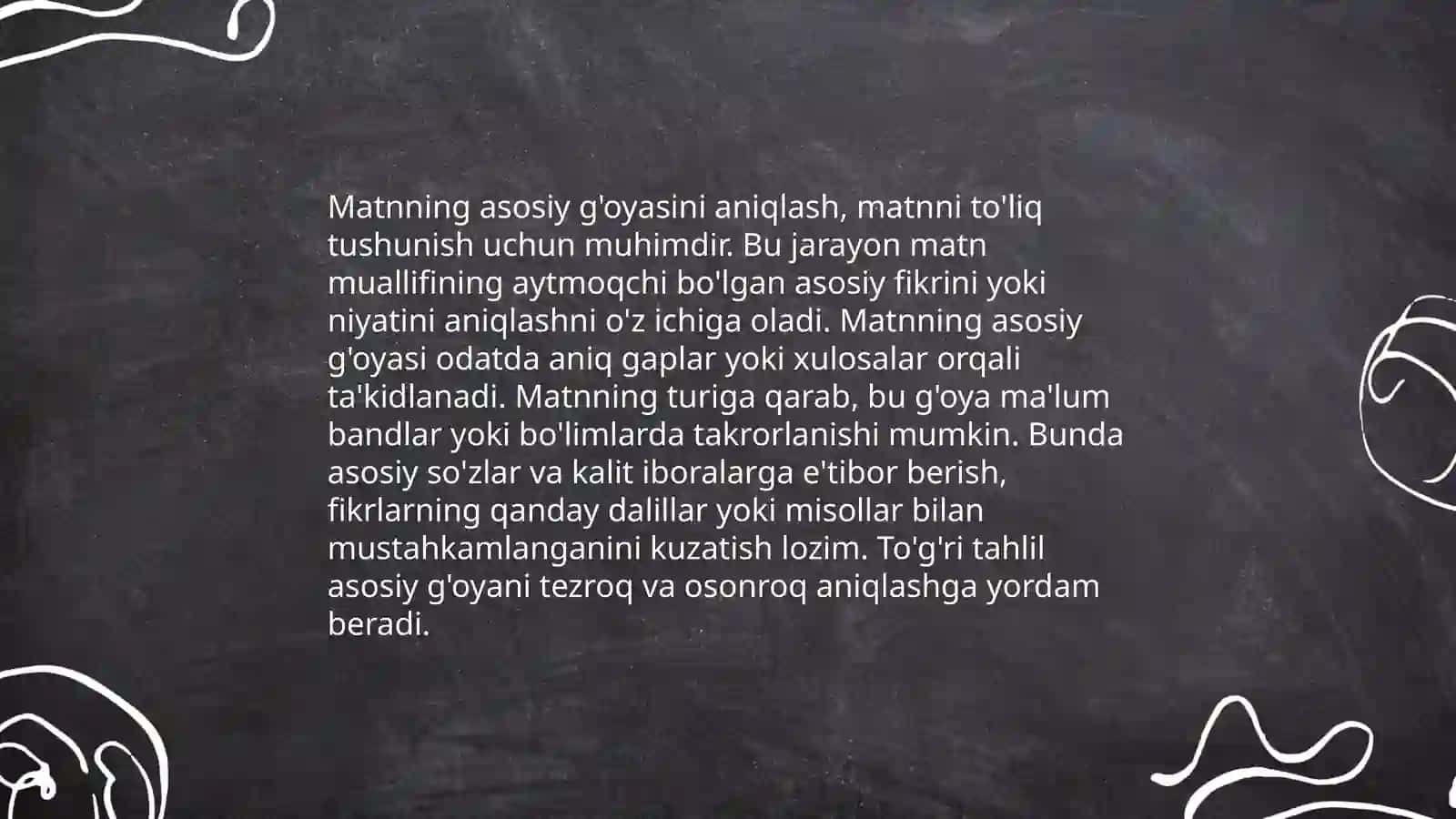Ona tili darslarida matn ustida ishlash koʻnikmalarini rivojlantirish 4