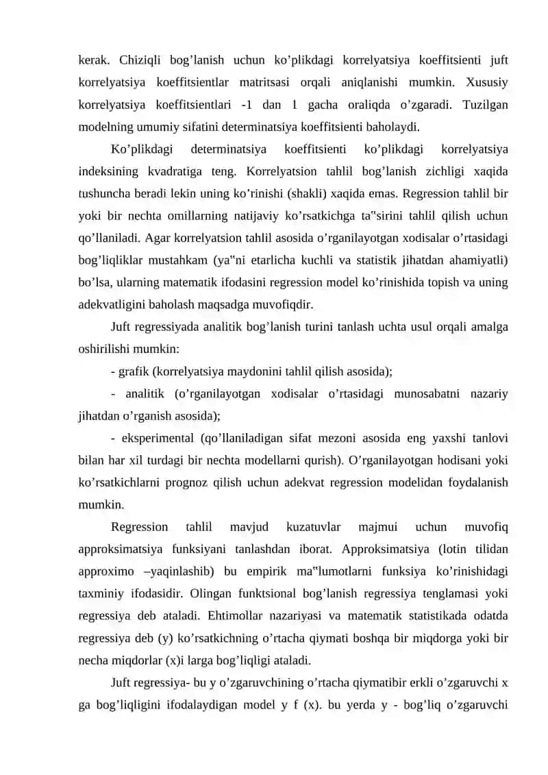 Korrelyatsion va regressiya tahlillari 4