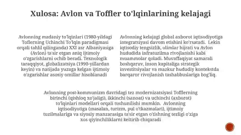 Avloniyning Madaniy To'lqinlari va Elvin Toffler 3-To'lqin Asarini Tahlil Qilish 4