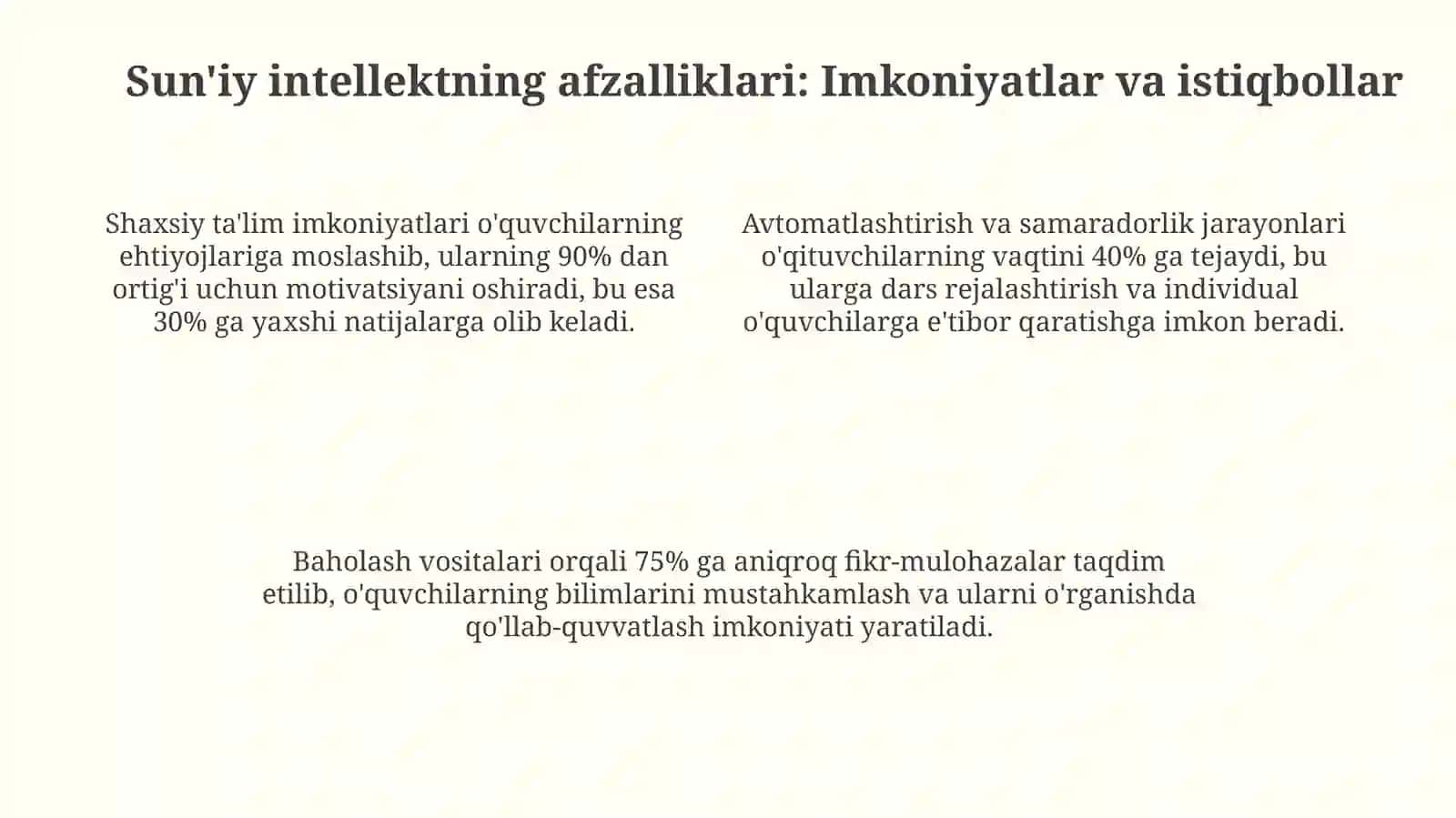 Ta’limda sun’iy intellekt:muammo va istiqbollar 4