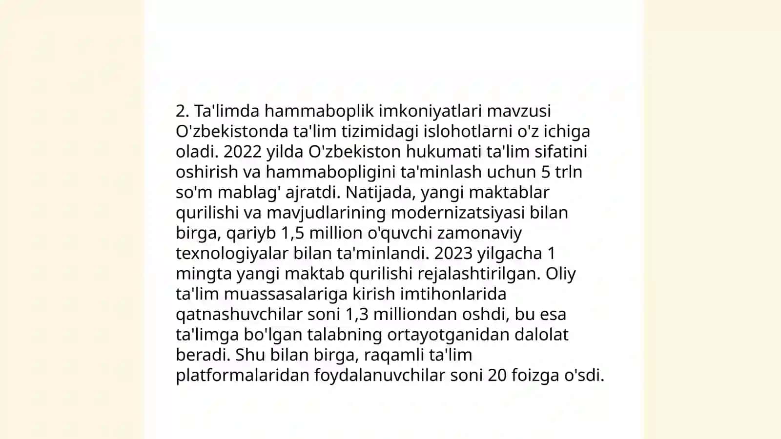 Salamonka bayonnoti va ish faoliyati rejasi 4