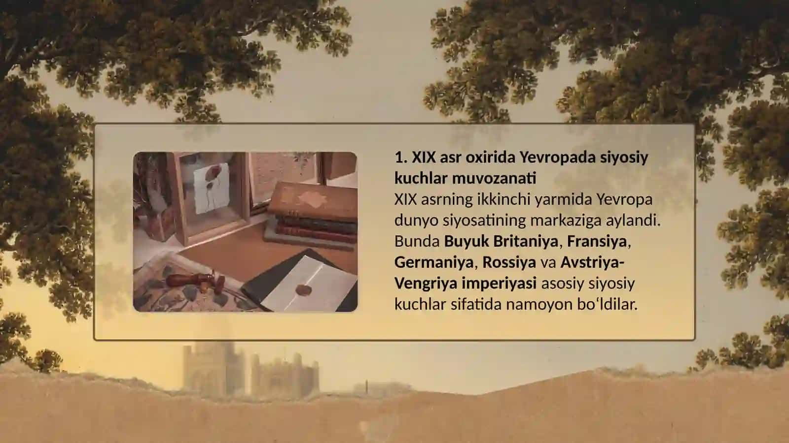 XIX asr oxiri - XX asr boshlarida Yevropadagi siyosiy vaziyat 4