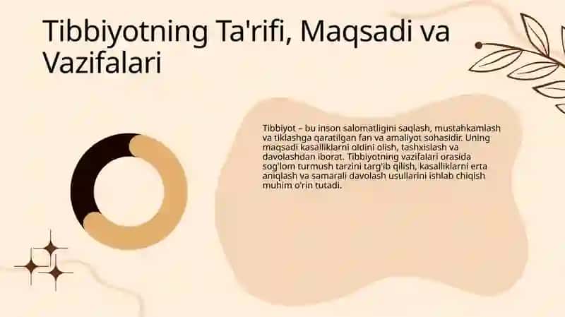Tibbiyotning Asosiy Tushunchalar va Rivojlanish Tarixi 4