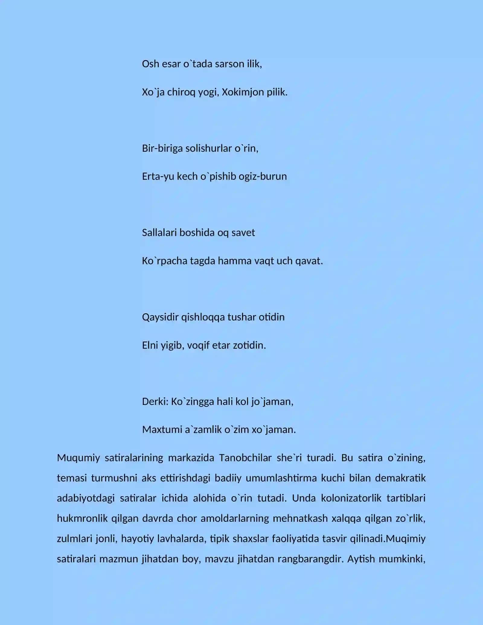 Sаtirik аsаrlаrdа fоsh qilish sаn’аti 4