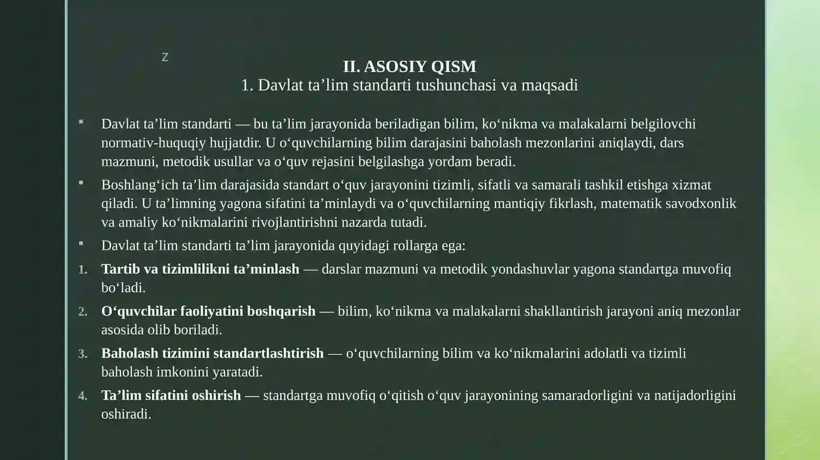 BOSHLABGʻICHSINFLARIDA MATEMATIKADAN DAVLAT TA’LIM STANDARTI TAHLILI 4