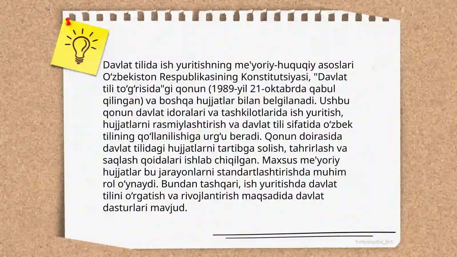 Davlat tilida ish yuritish fanining maqsad va vazifalari 4