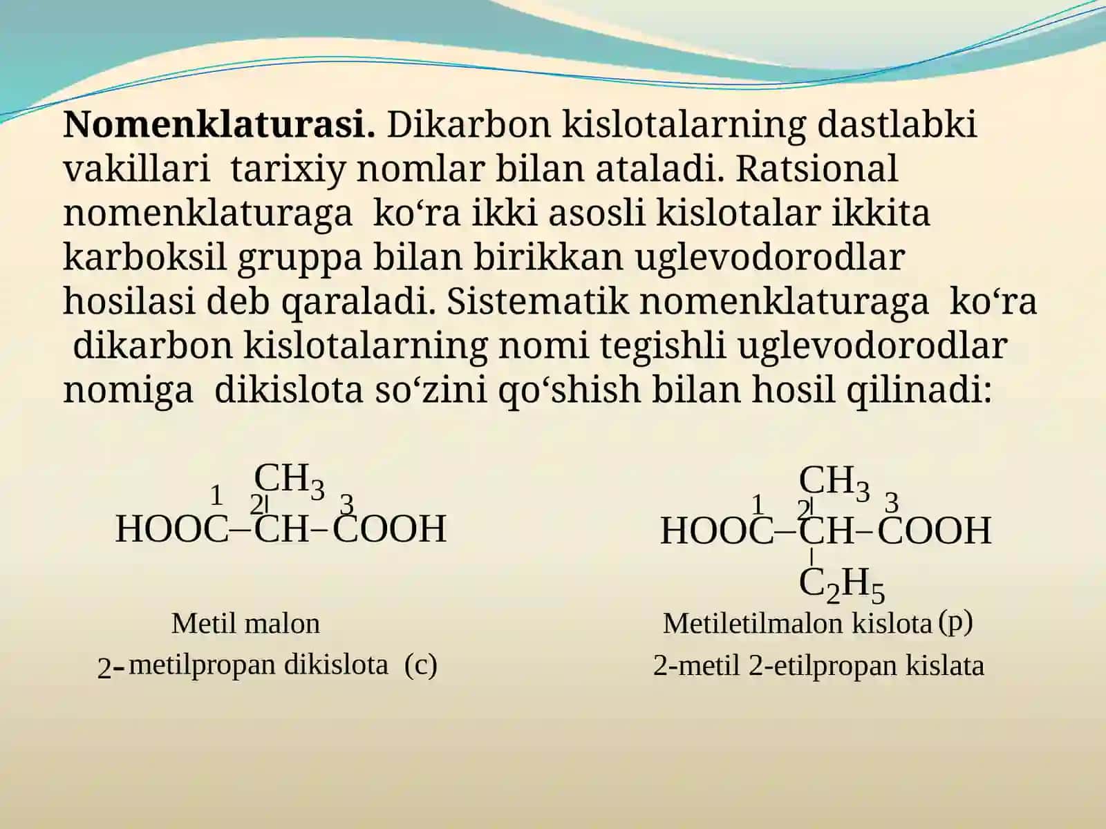 IKKI ASOSLI KARBON KISLOTALAR 4