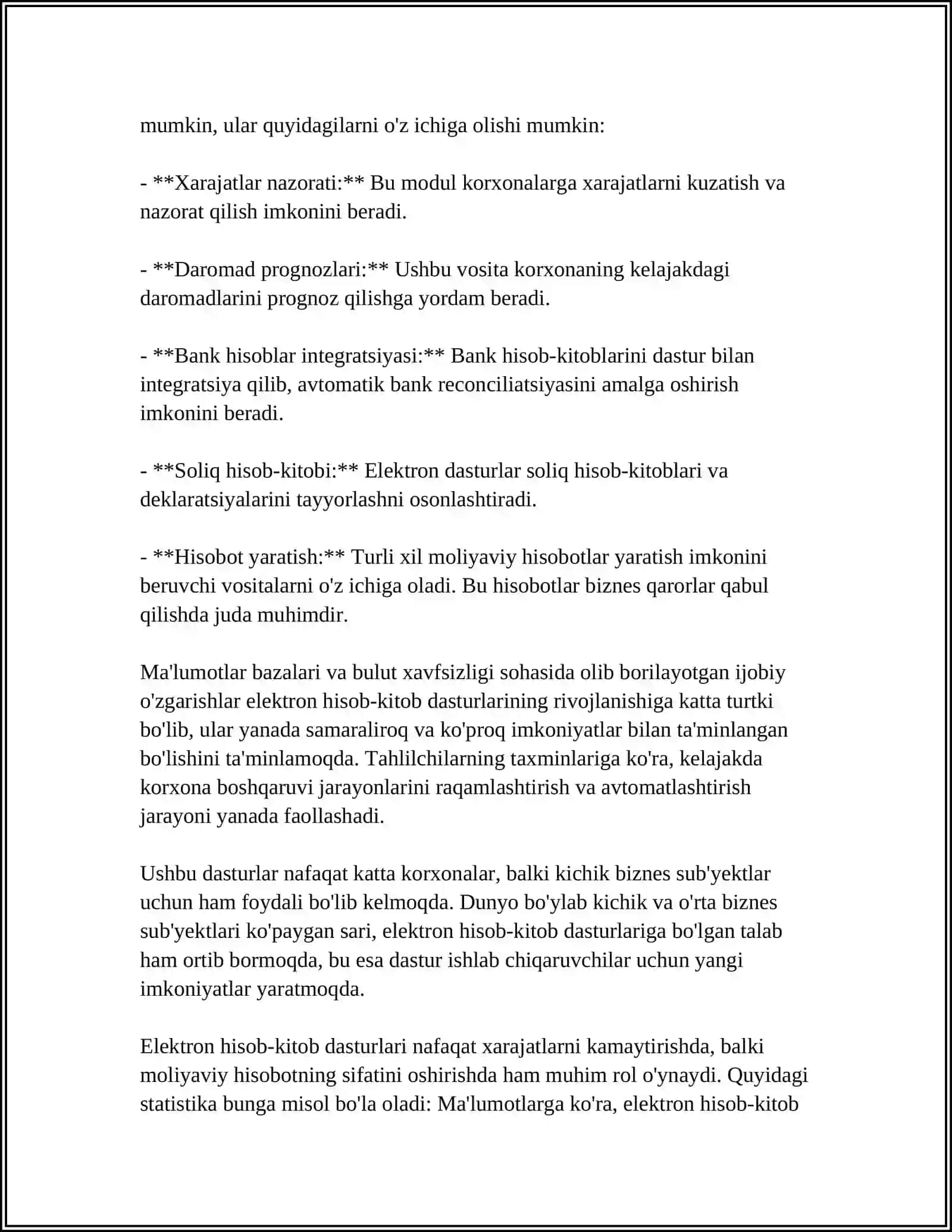 ELEKTRON HISOBOTLARNI TUZISH VA JOʻNATISH TARTIBI 4
