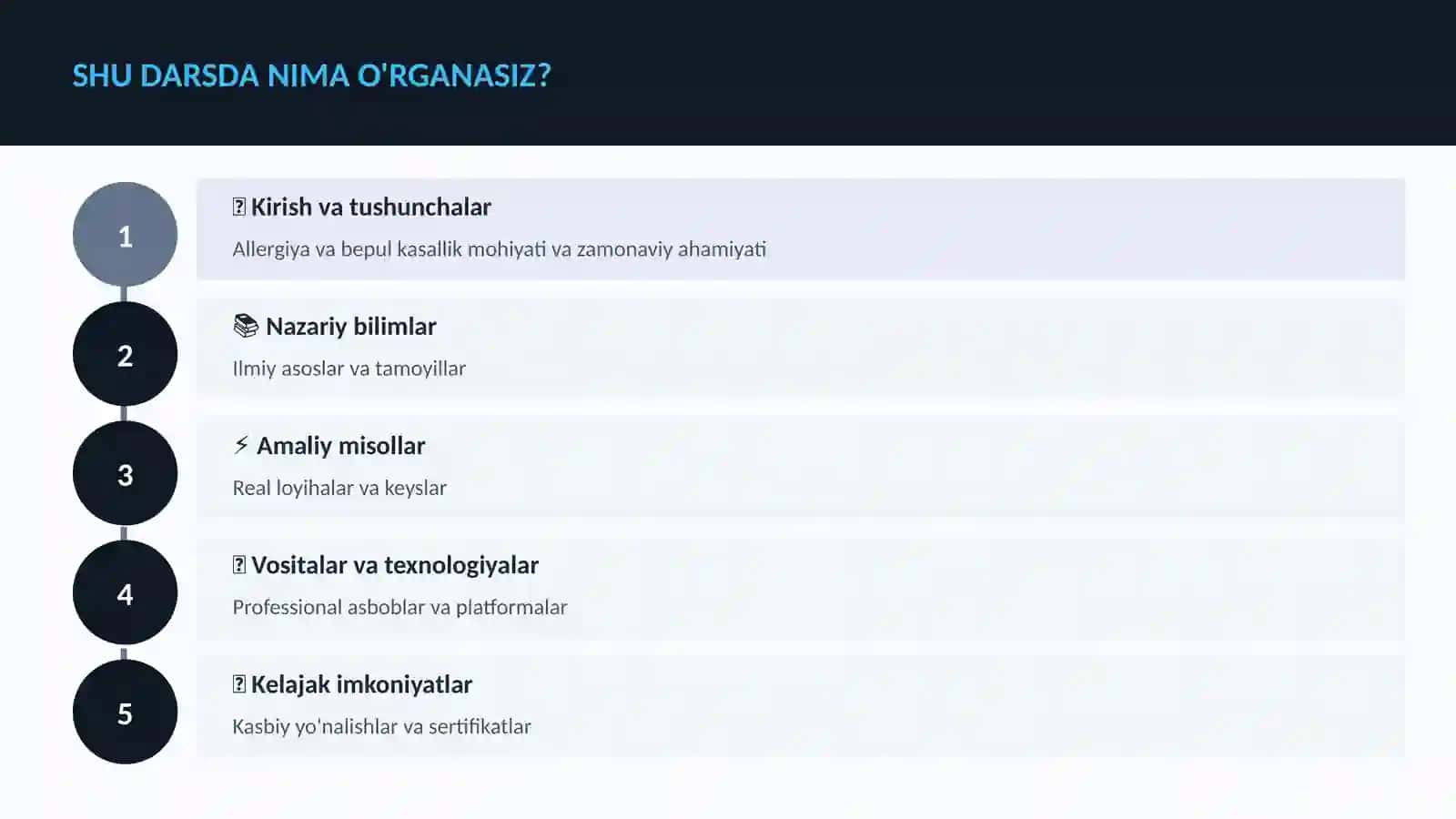 Allergiya va bepul kasallik 4