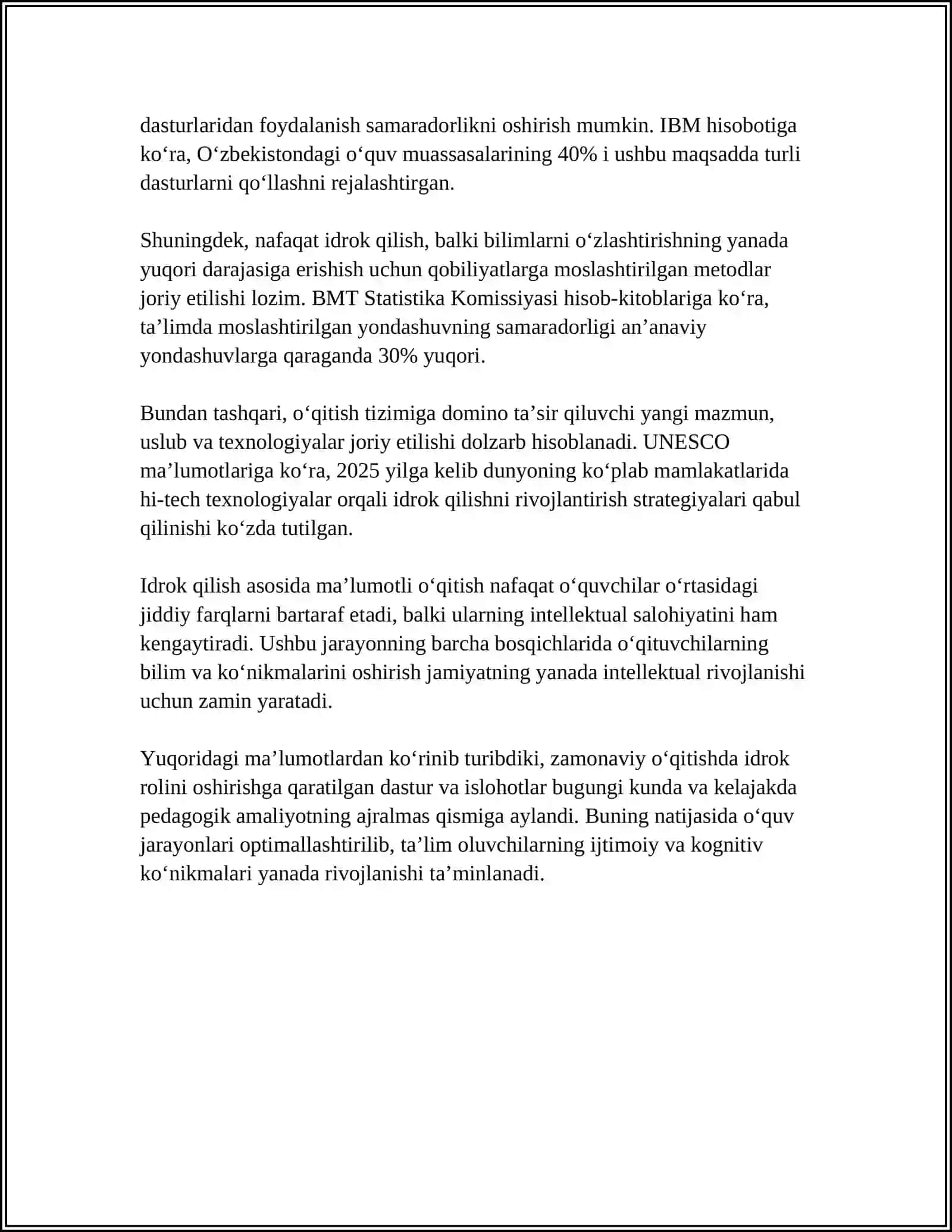 IDROK VA XOTIRA 4