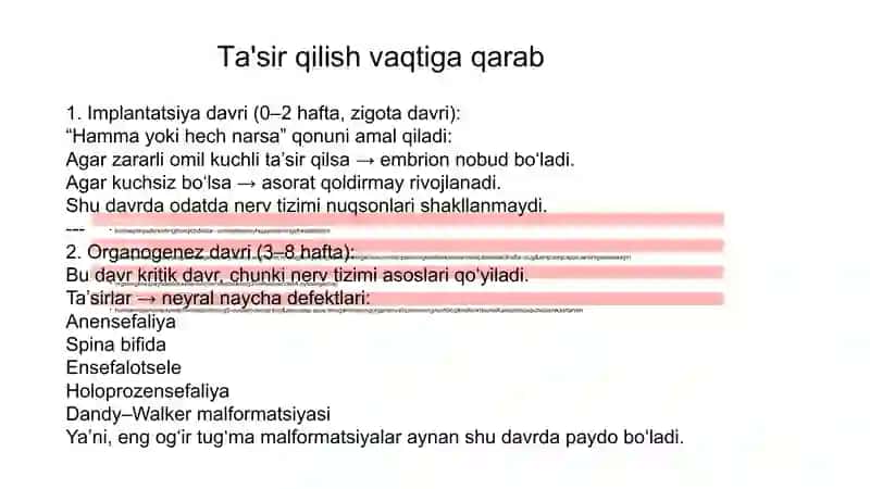 Bosh miya va orqa miya tug'ma rivojlanish nuqsonlari 4