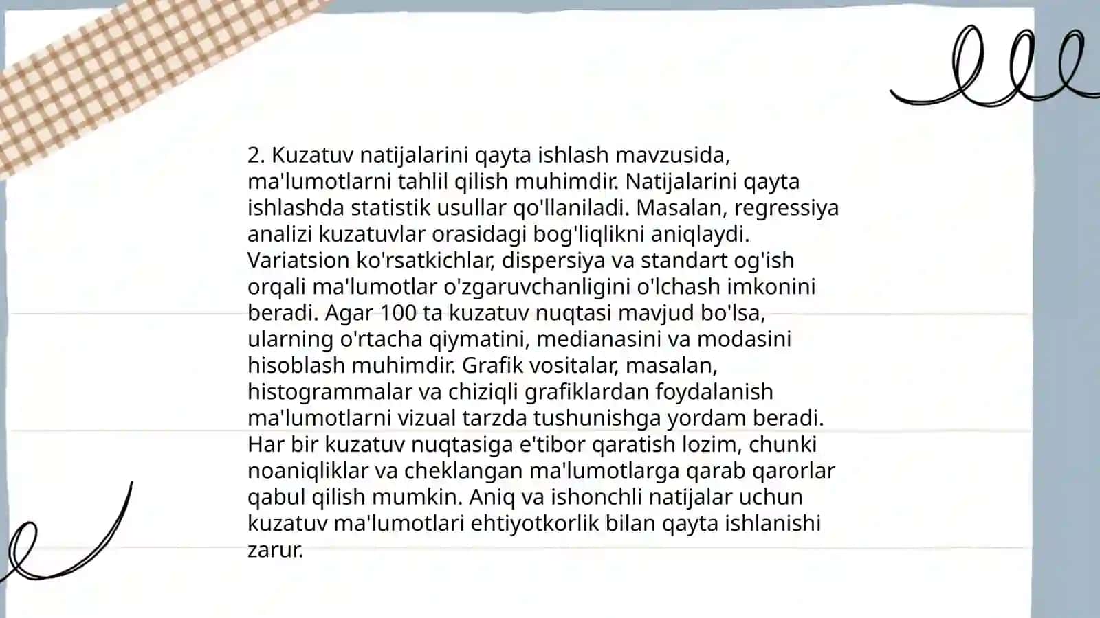 Kuzatuv tahlili tushunchasi 4