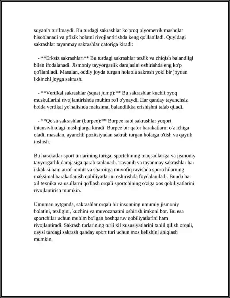SAKRASHLAR: TAYANIB VA TAYANMAY 4