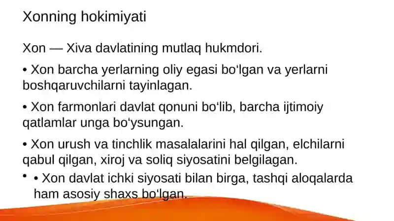 Xiva xonligidagi saroy unvonlari va mansablar 4