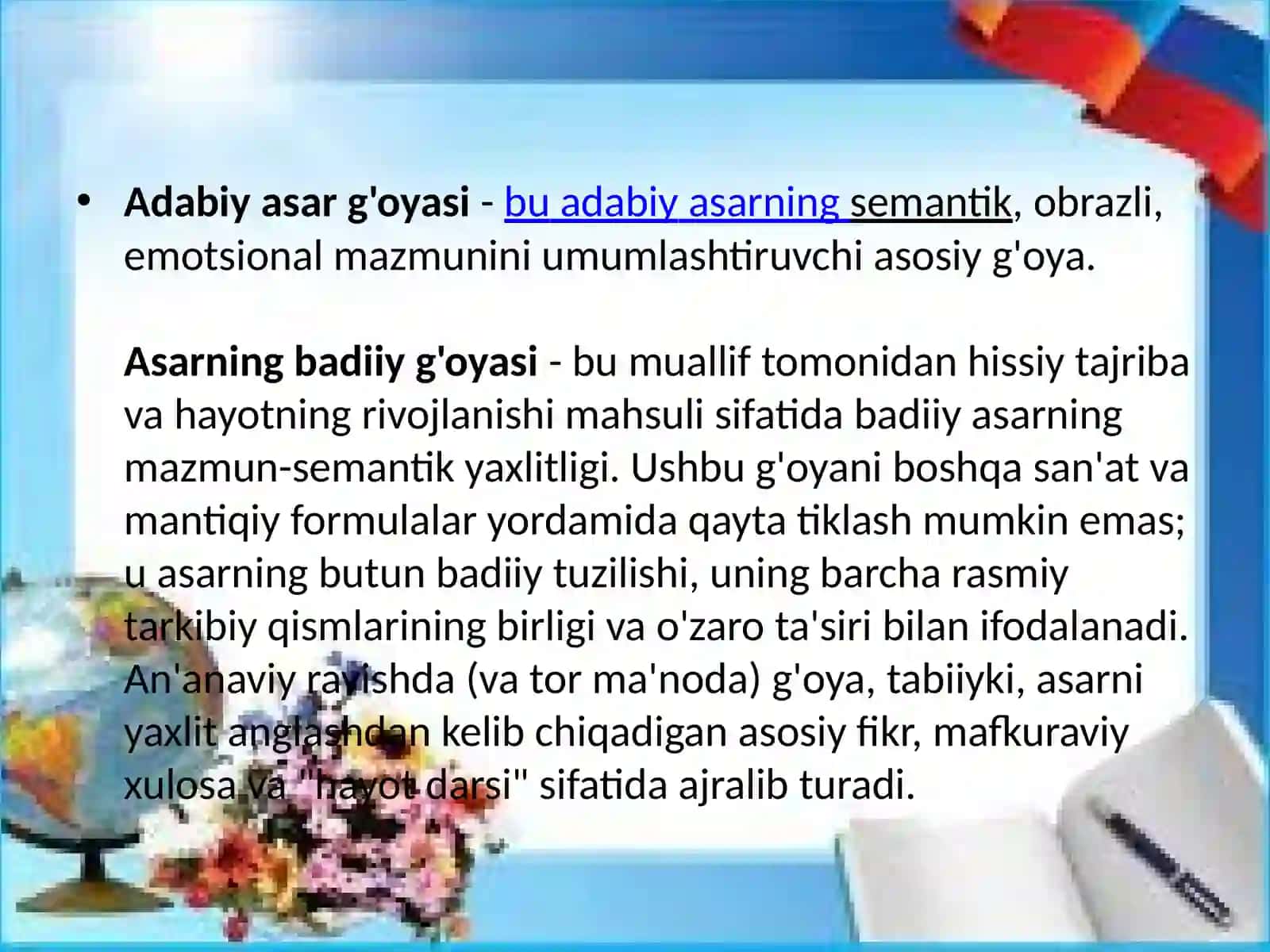 Adabiy asarda mavzu, g‘oya, syujet va kompozitsiya 4