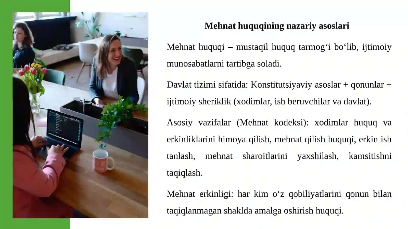 Mehnat huquqi davlat tizimi sifatida nazariy huquqiy yondashuv 4