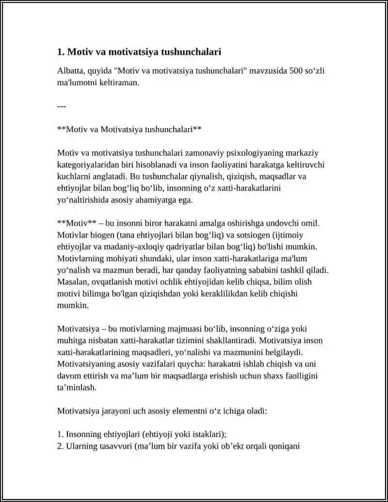 XORIJ PSIXOLOGIYASIDA MOTIV VA MOTIVATSIYA MUAMMOSI 4