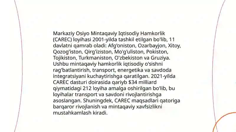 O'zbekistoning xalqaro tashkilotlar bilan hamkorlik aloqalari 4