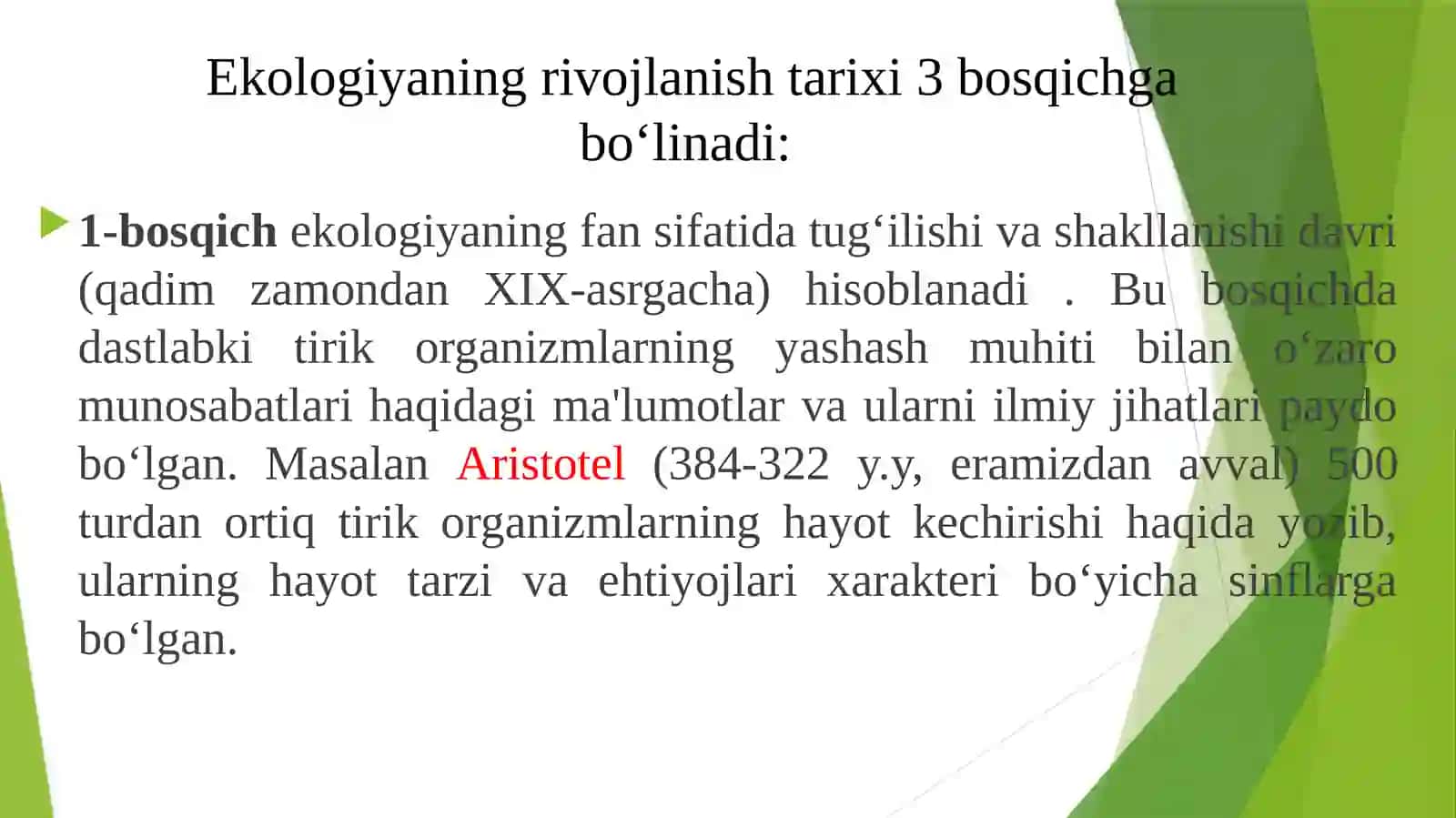 Ekologiya va qurilishda ekologik muammolar 4