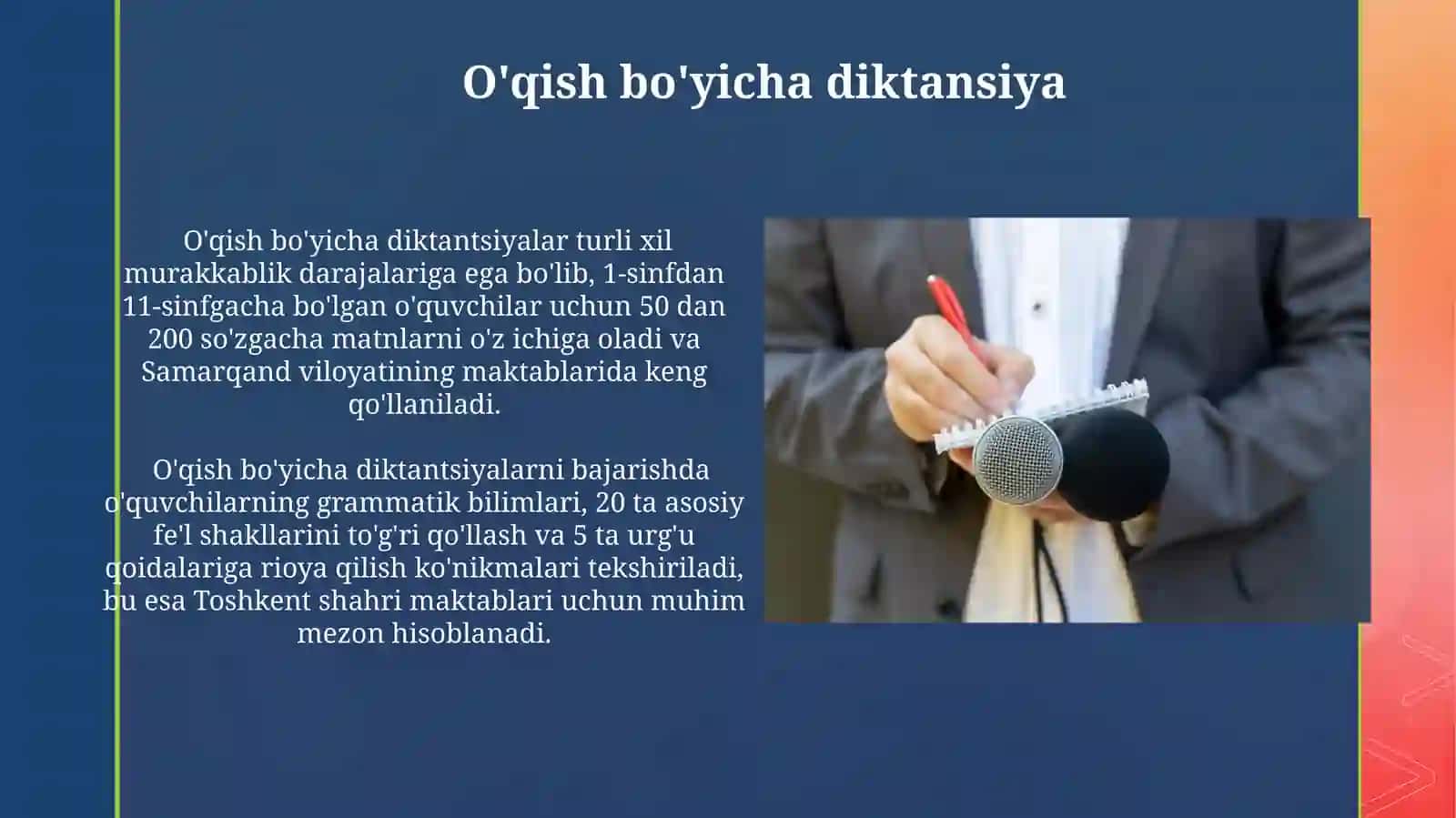 Diktant va uning turlari 4