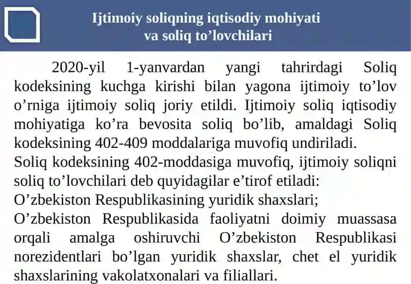 Ijtimoiy soliq va mahalliy yig‘imlar. Elektron hisobot va uni jo‘natish tartibi 4