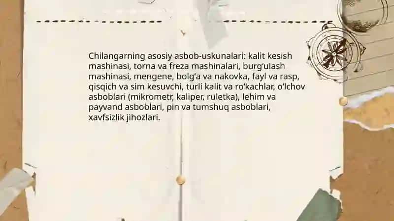 Chilangarlikning tarixi va rivojlanishi 4