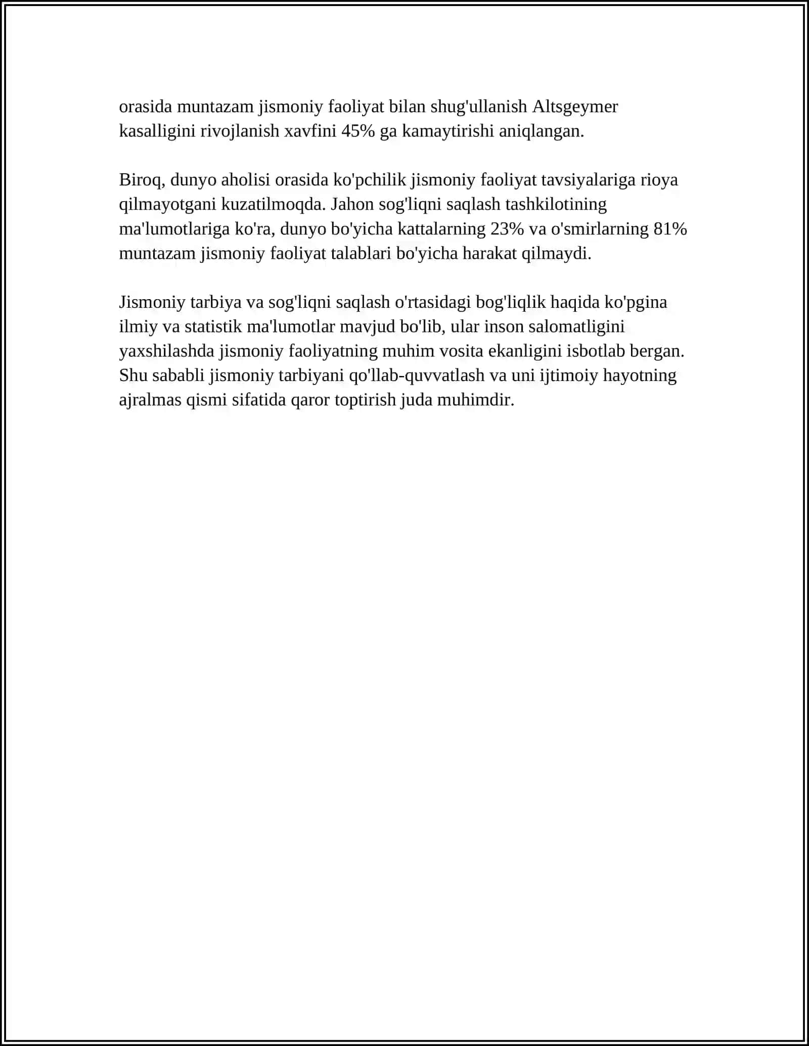 JISMONIY TARBIYA BILAN SHUG'ULANISHDA MASHQLARNING AHAMYATI 4